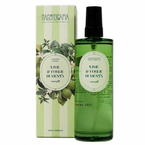 Spray ambiente 100 ml. LIME E FOGLIE DI MENTA - Nasoterapia