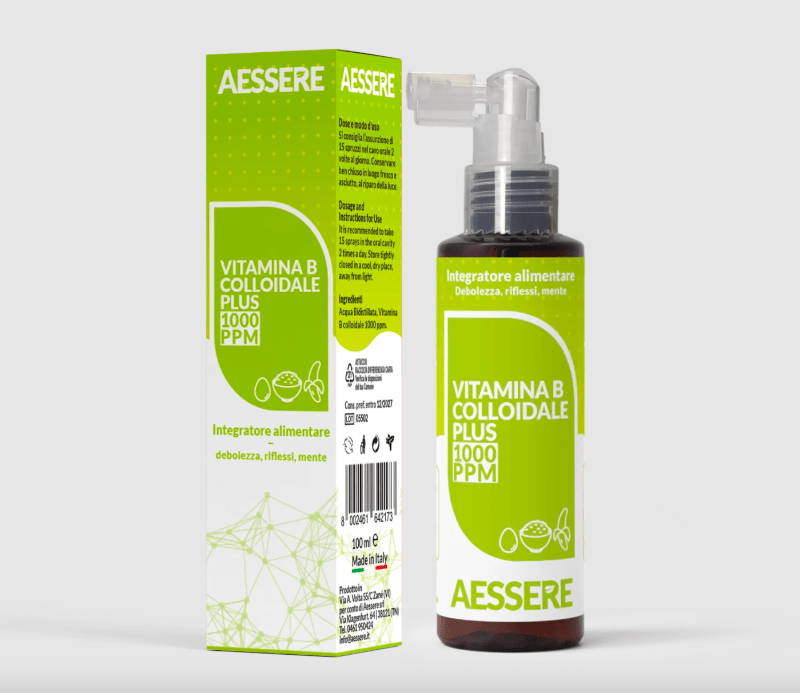 Vitamina B colloidale Spray Aessere Herbasi